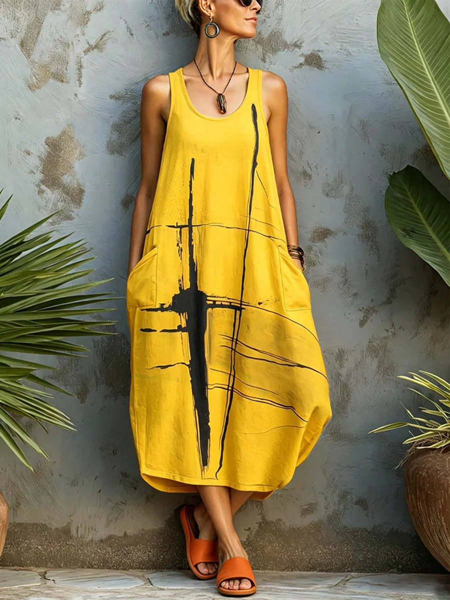 Sommerliches Casual-Kleid mit Taschen – Bild 4 | LuxeStyle