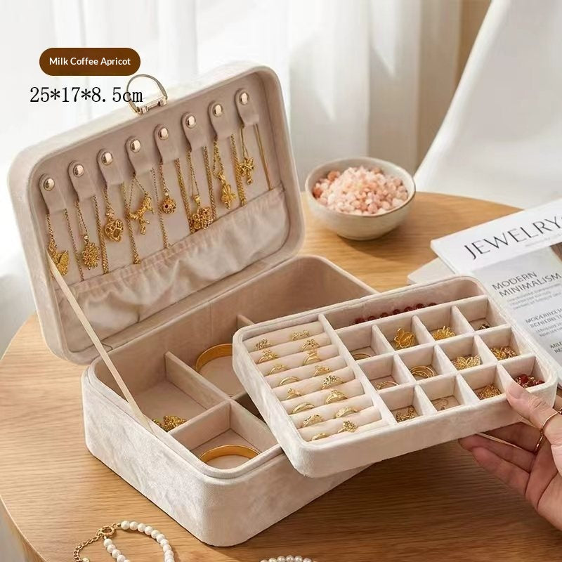 Schmuck-Organizer-Box aus Samt – Bild 3 | LuxeStyle