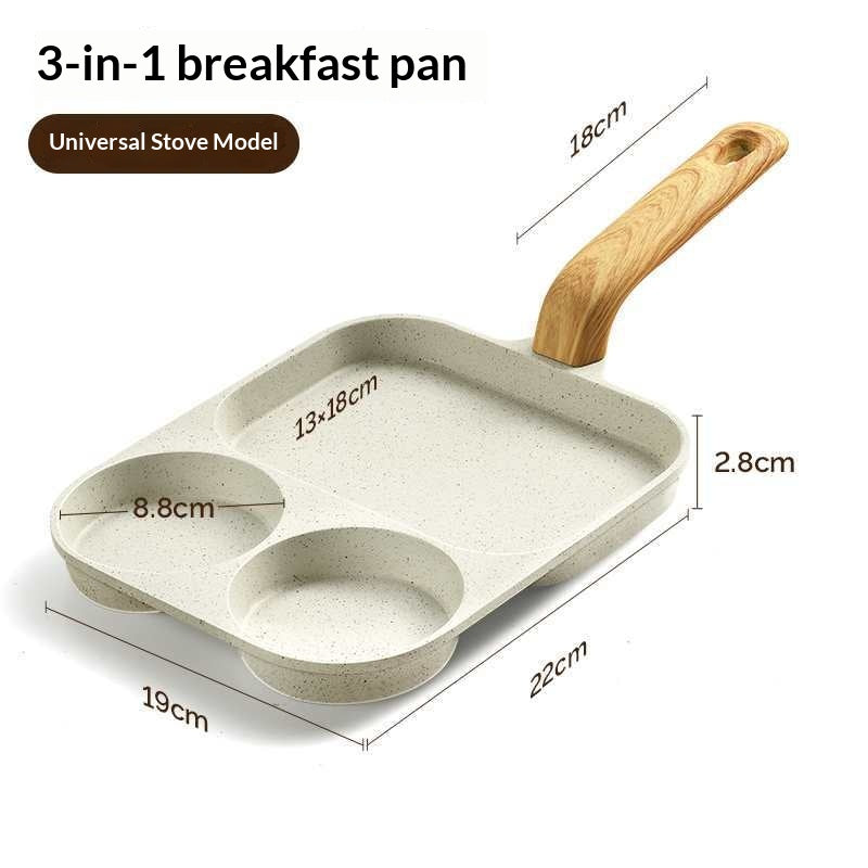 3-in-1 Antihaft-Frühstückspfanne
