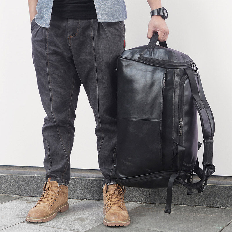 Leichte Reise-Tasche aus Leder – Bild 2 | LuxeStyle