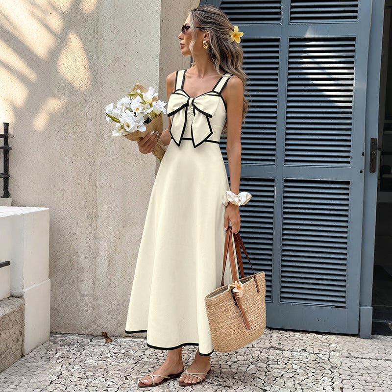 Farbblock Trägerkleid im Resort-Stil – Bild 4 | LuxeStyle