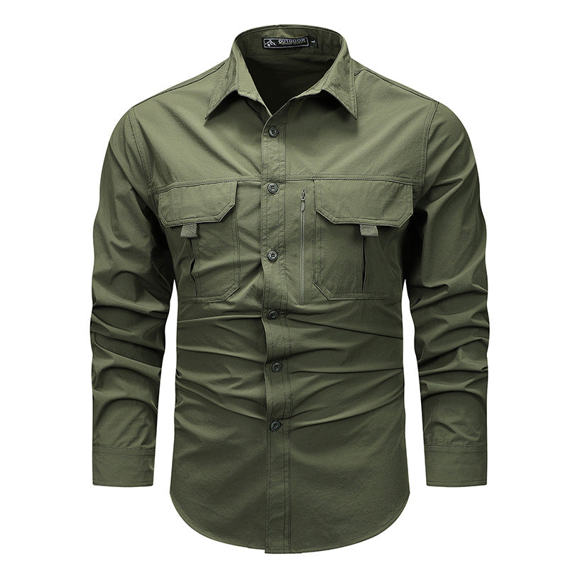 Retro Workwear Hemd für Herren – Bild 8 | LuxeStyle