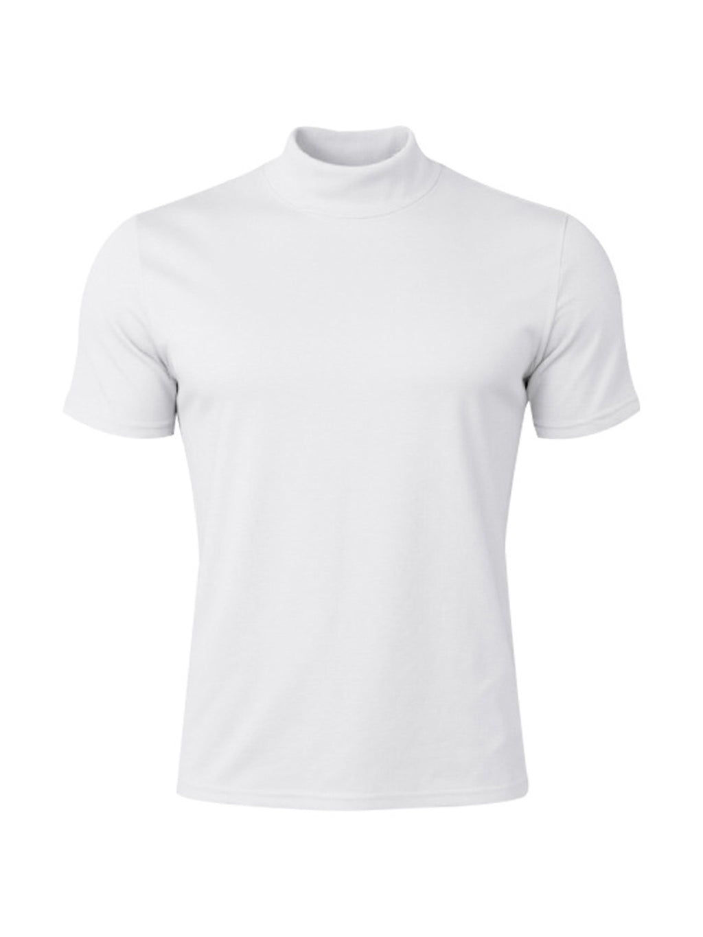 Stretch-T-Shirt mit Rollkragen