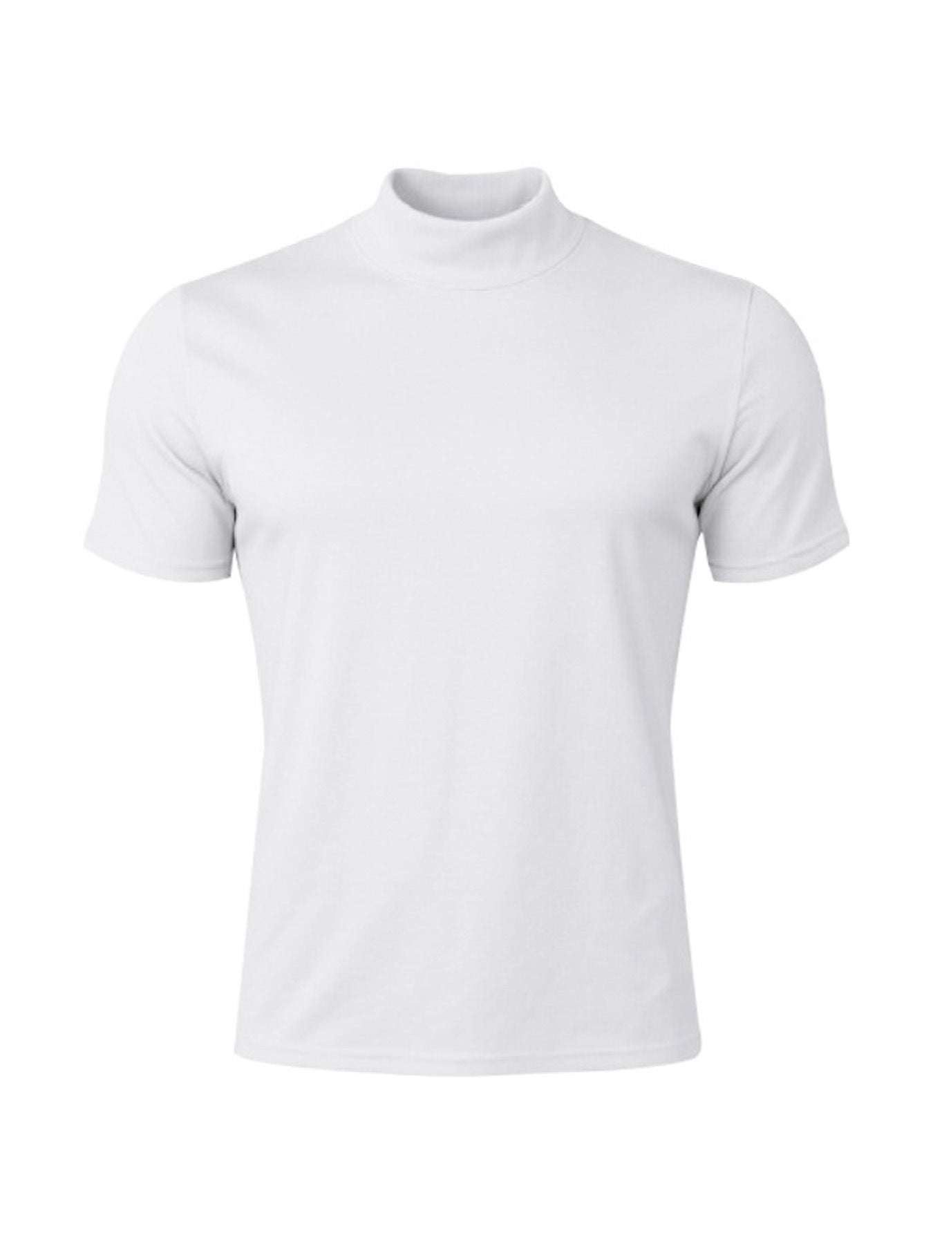 Stretch-T-Shirt mit Rollkragen