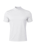 Stretch-T-Shirt mit Rollkragen