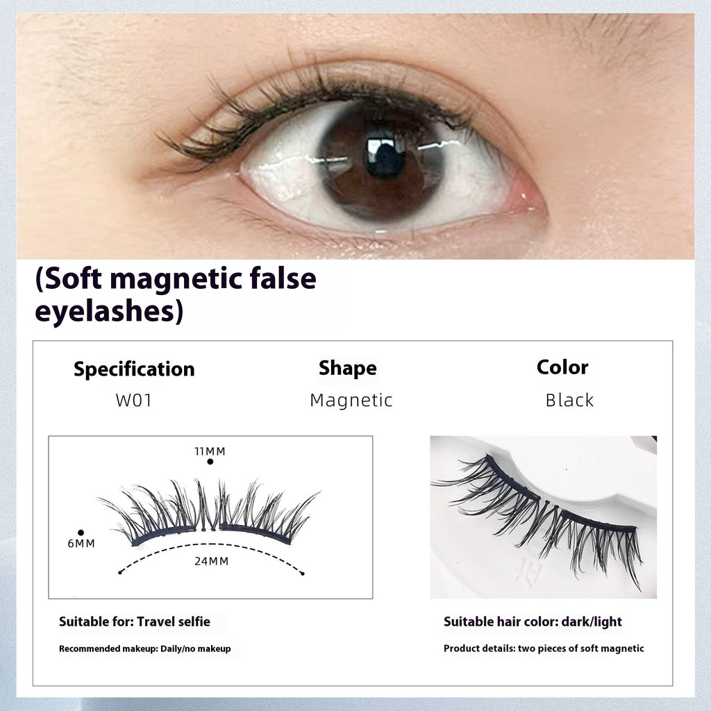 Natürliche magnetische Wimpern langlebig