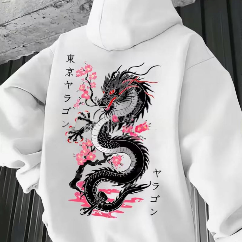 Hooded Sweatshirt mit gemustertem Taschen-Design – Bild 13 | LuxeStyle