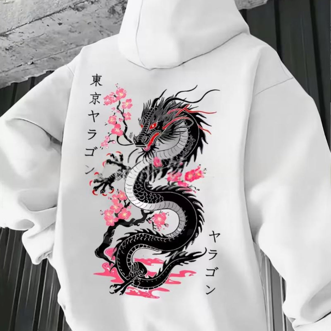 Hooded Sweatshirt mit gemustertem Taschen-Design – Bild 13 | LuxeStyle