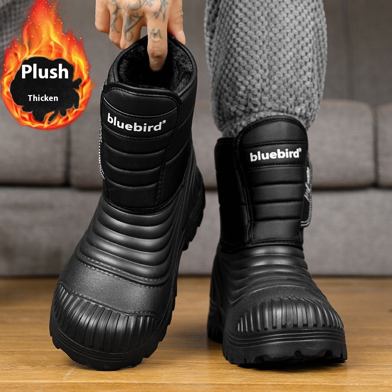 Winterfleece gefütterte High-Top Herrenschuhe | LuxeStyle