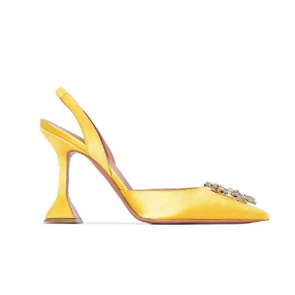 Baotou Dew Heel Sandalen mit Strass-Schnalle – Bild 11 | LuxeStyle