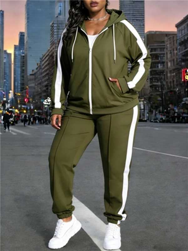 Zweiteiliger Hoodie & Jogginghosen Trainingsanzug – Bild 4 | LuxeStyle