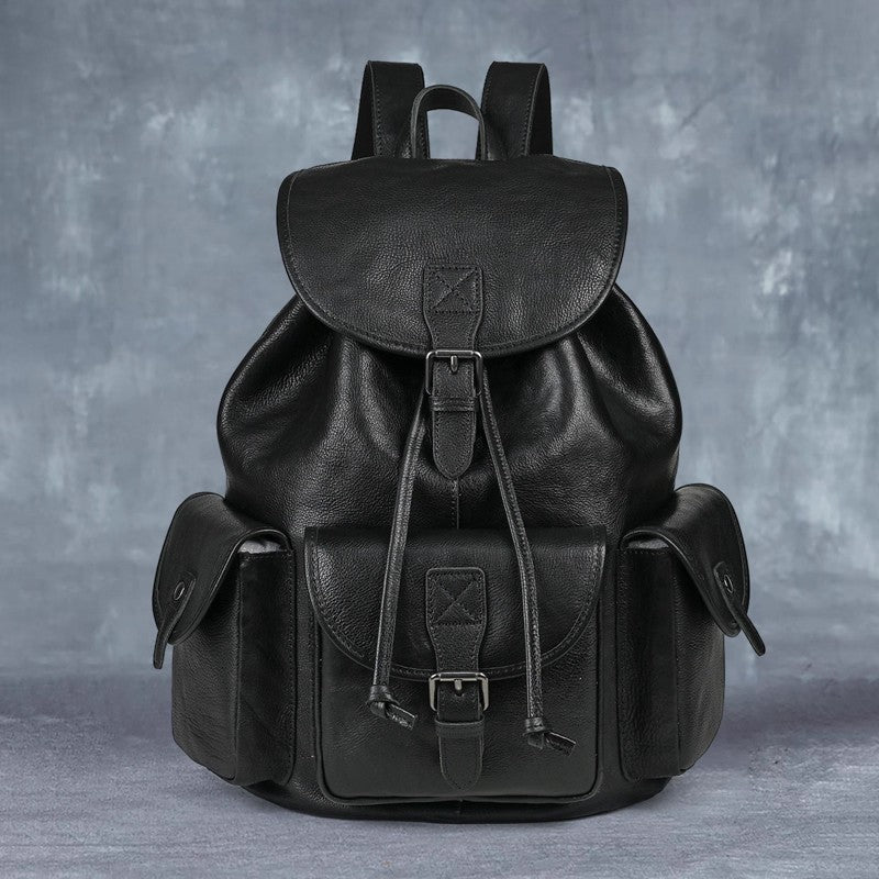 Echtes Leder Retro Rucksack – Bild 4 | LuxeStyle