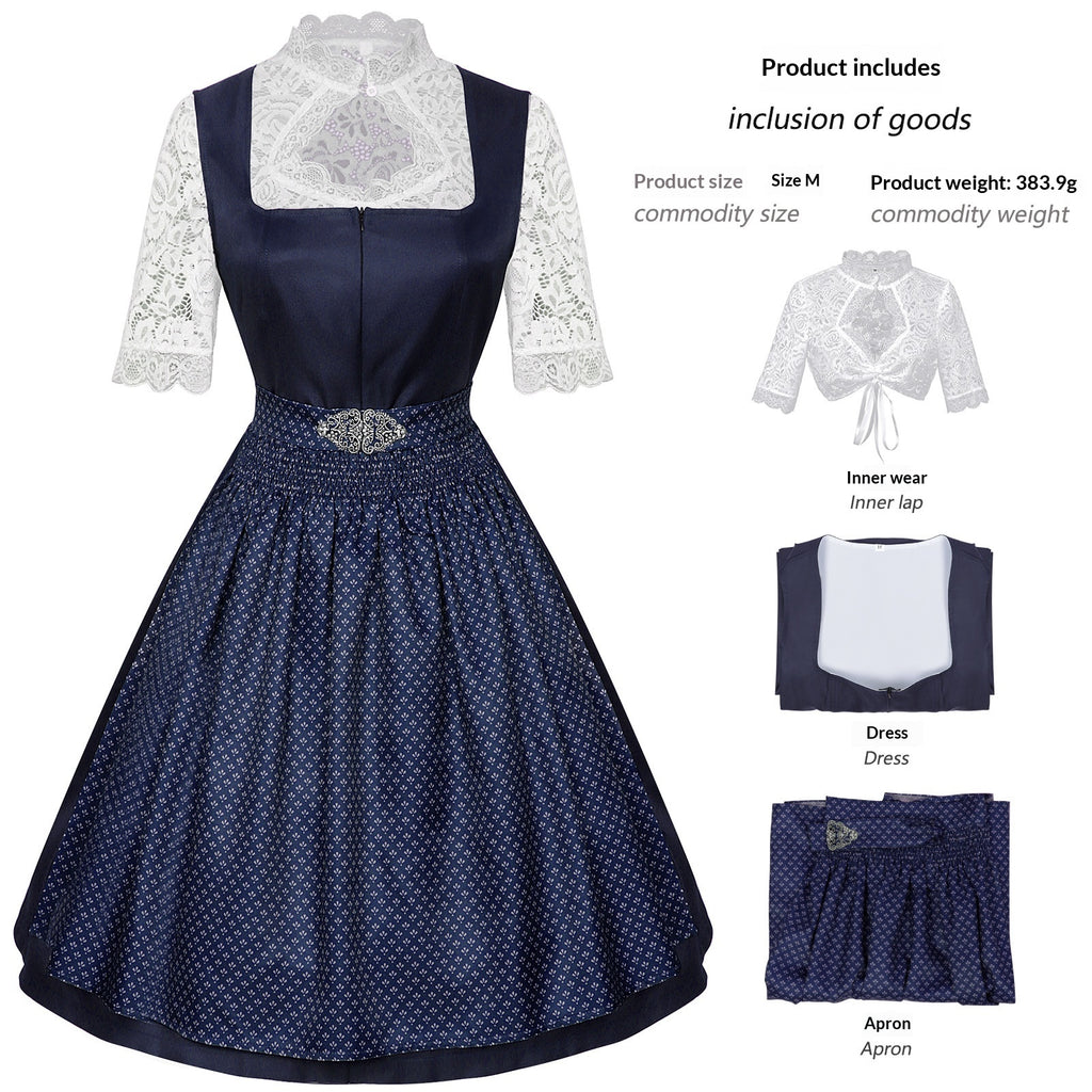 Zweiteiliges Damenkleid mit 3D-Effekt – Bild 5 | LuxeStyle
