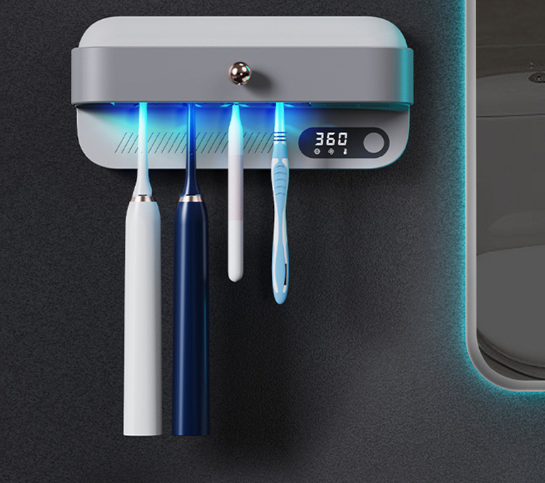 Smarter Wand-Zahnbürstenhalter mit UV-Sterilisator