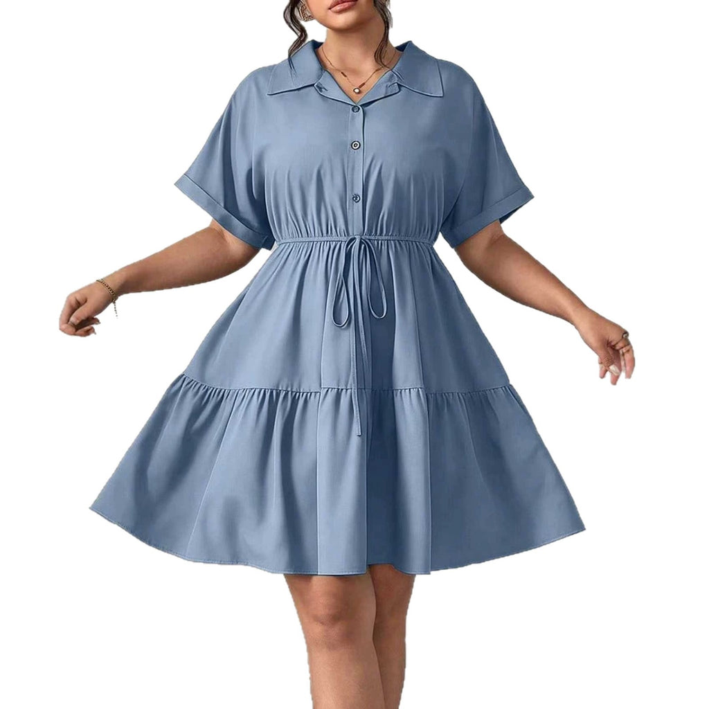Elegantes A-Linien Minikleid mit Kragen