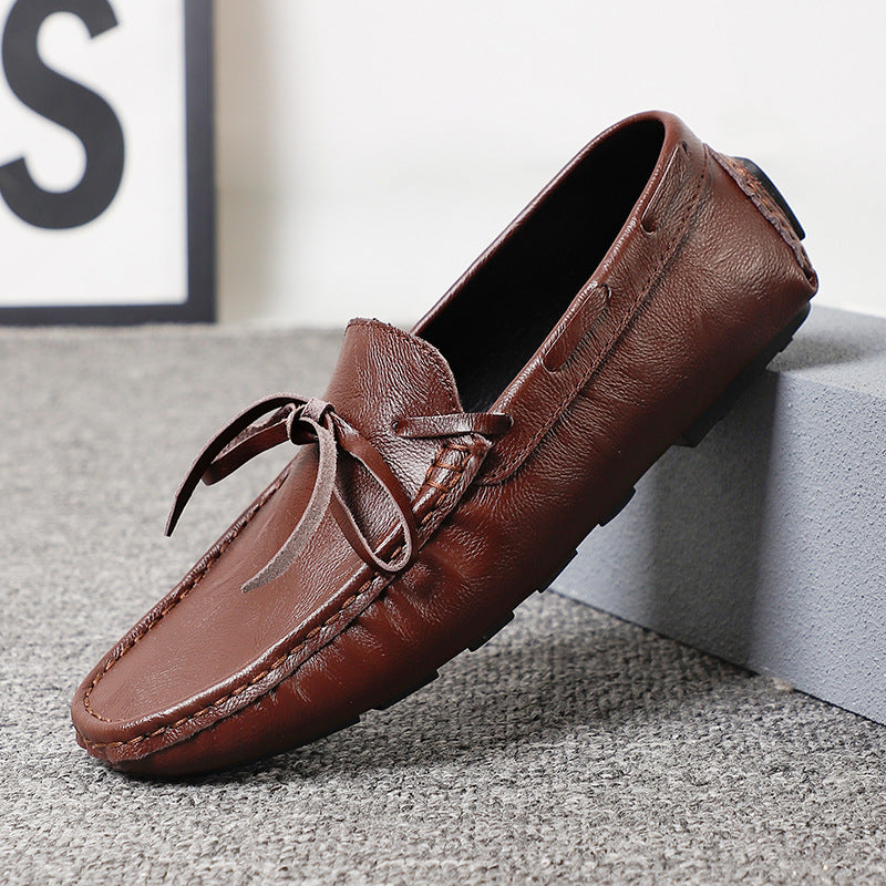 Schwarzes Leder-Sneaker – Bild 7 | LuxeStyle