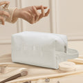 Make-up Tasche aus Baumwoll-Waffelstoff | LuxeStyle