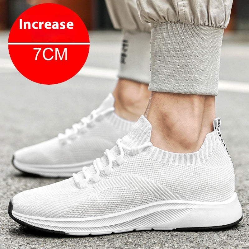 Weisser Sneaker mit verstecktem 7 cm Absatz – Bild 8 | LuxeStyle