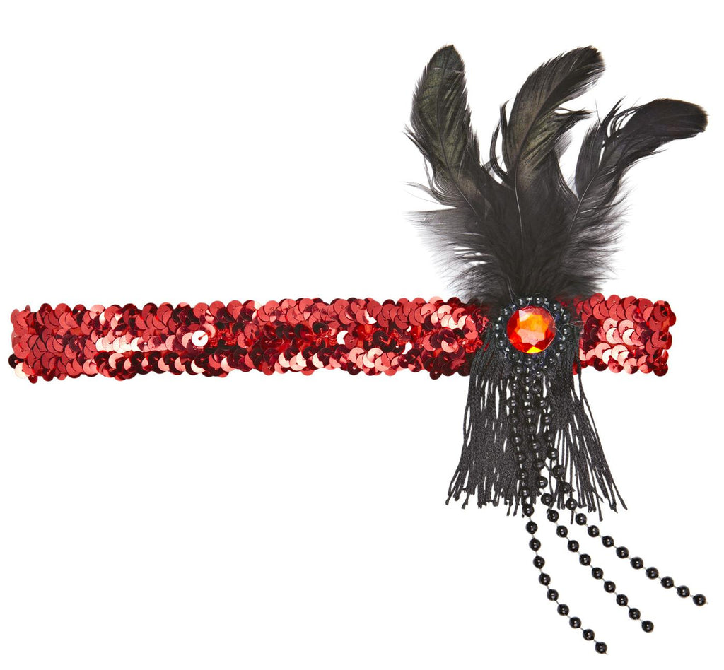 Stirnband 20er Jahre rot – Bild 1 | LuxeStyle