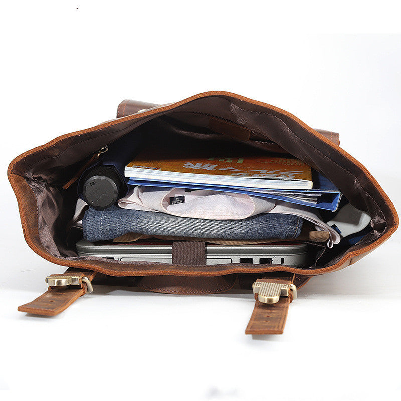Leder-Reiserucksack für Herren – Bild 6 | LuxeStyle