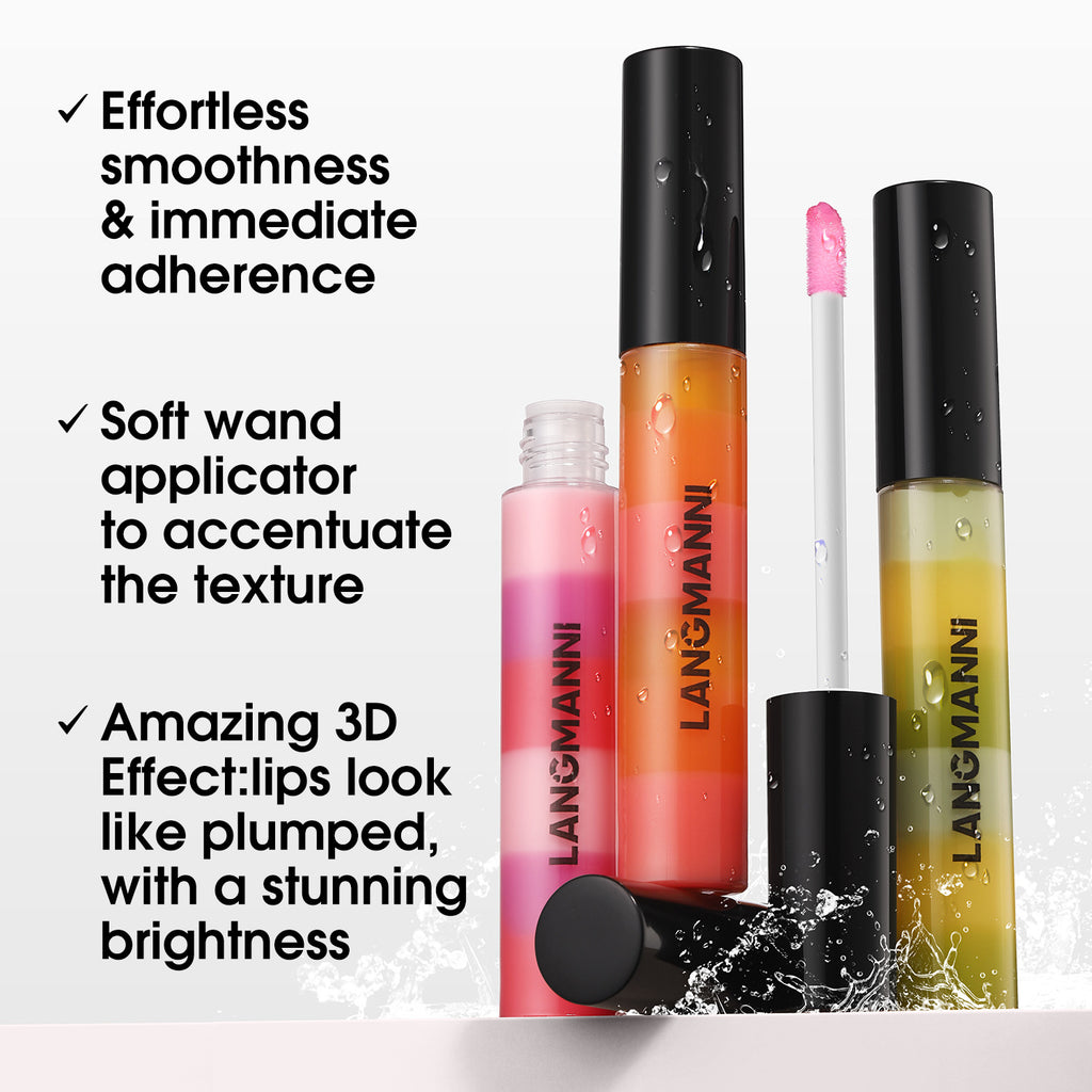 Layered Lip Gloss Regenbogenfarben – Bild 4 | LuxeStyle