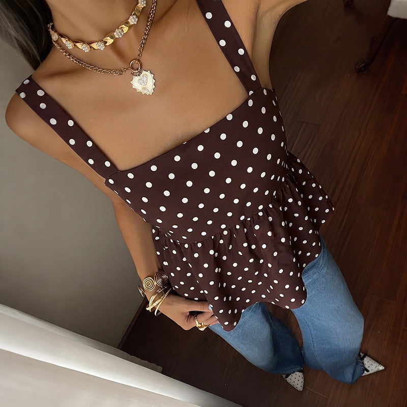 Vintage Camisole mit Wellenmuster