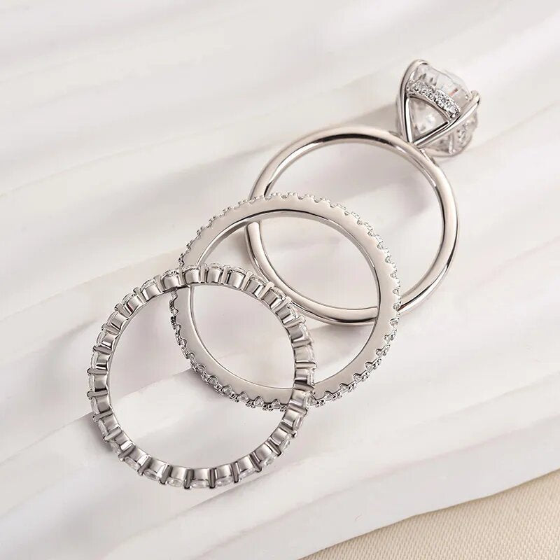 Geometrisches Ring-Set für Frauen – Bild 5 | LuxeStyle