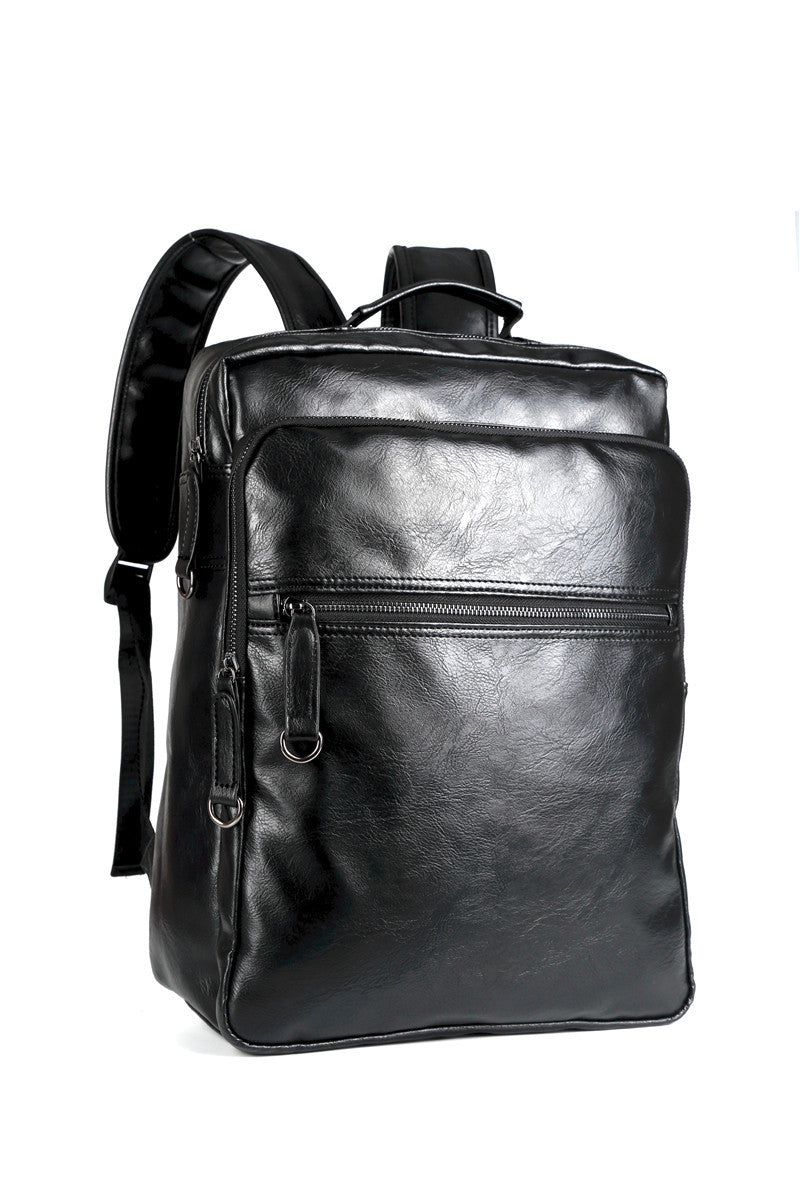Rucksack aus PU-Leder für 15,6-Zoll-Laptop – Bild 2 | LuxeStyle