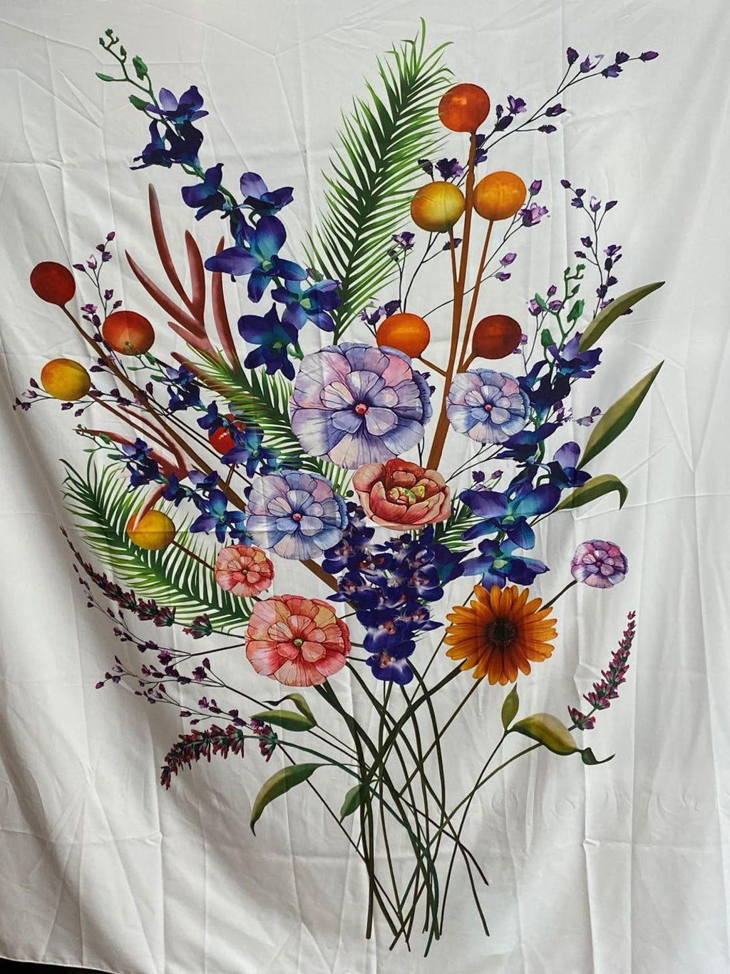 Blumenstickerei-Wandteppich 130x150 cm – Bild 3 | LuxeStyle