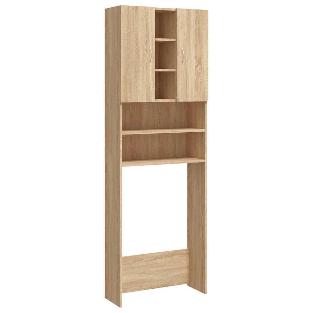 Waschmaschinen-Schrank Sonoma Eiche 64x25
