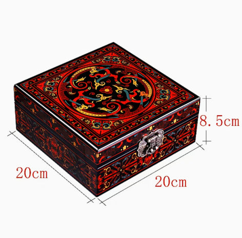 Lacquer-Juwelierbox mit großem Fassungsvermögen