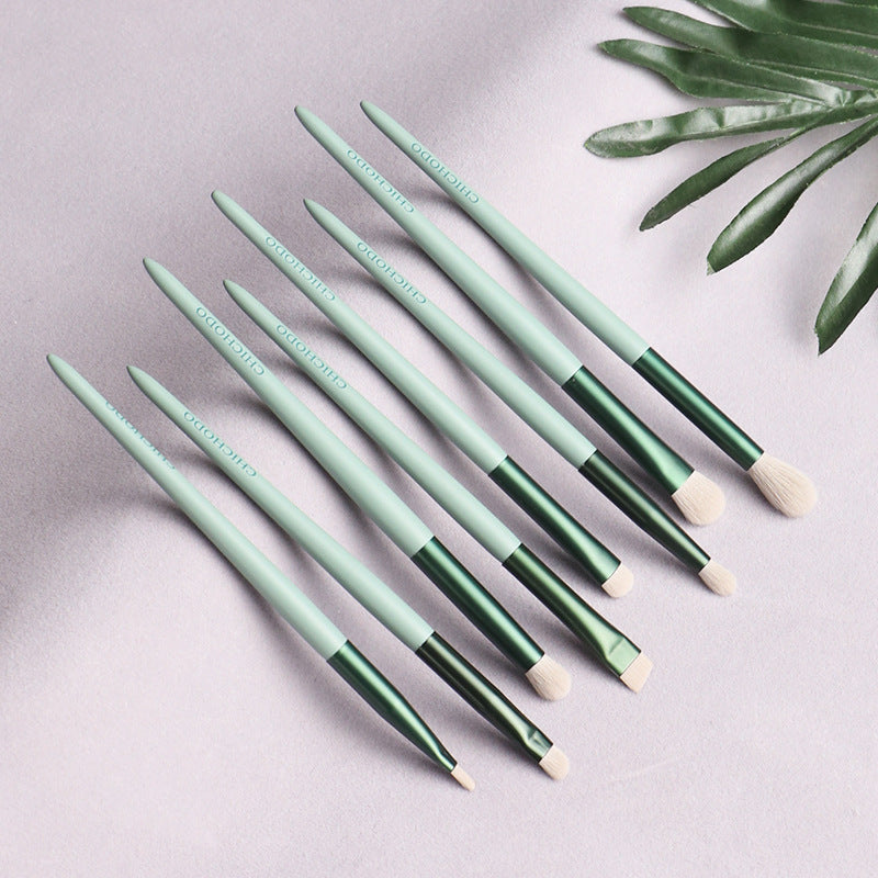 13-teiliges Make-up Pinselset Grün