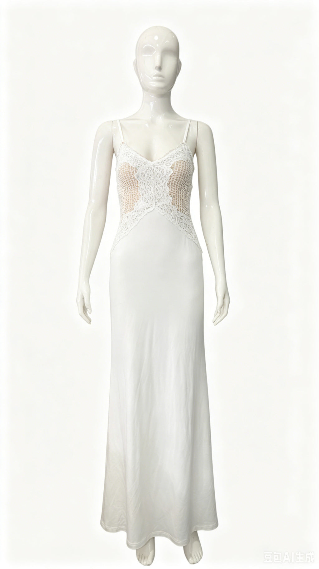 Elegantes Spitzenkleid mit Spaghettiträgern