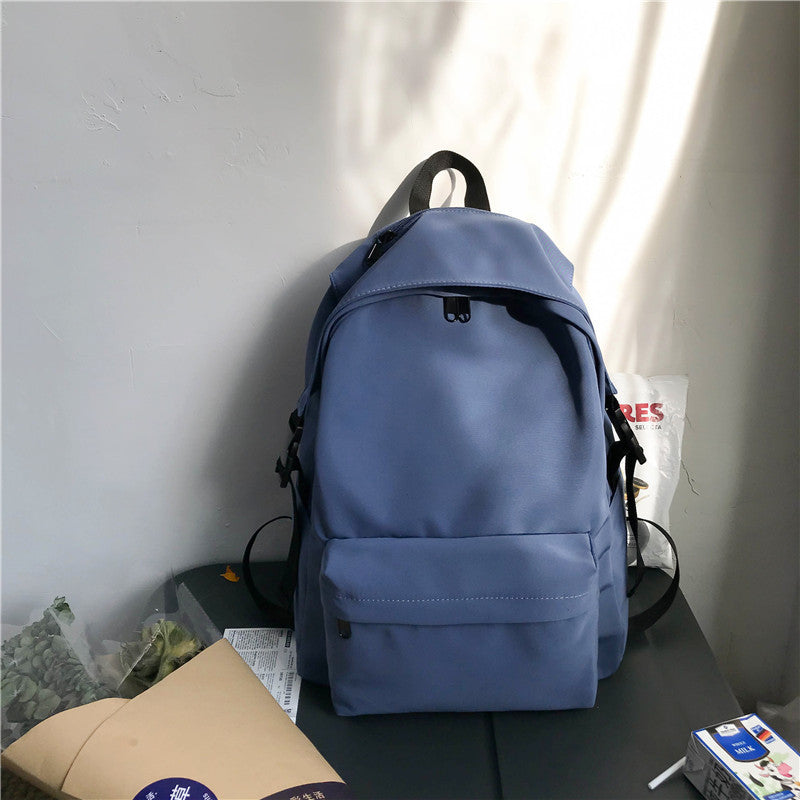 Einfarbiger Nylon-Rucksack mit 3‑D‑Tasche – Bild 14 | LuxeStyle
