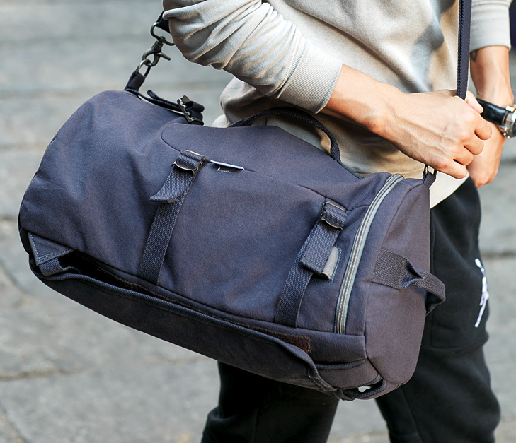Rucksack für 15" Laptop – Canvas, Farben: Kaffee, Schwarz, Blau – Bild 8 | LuxeStyle