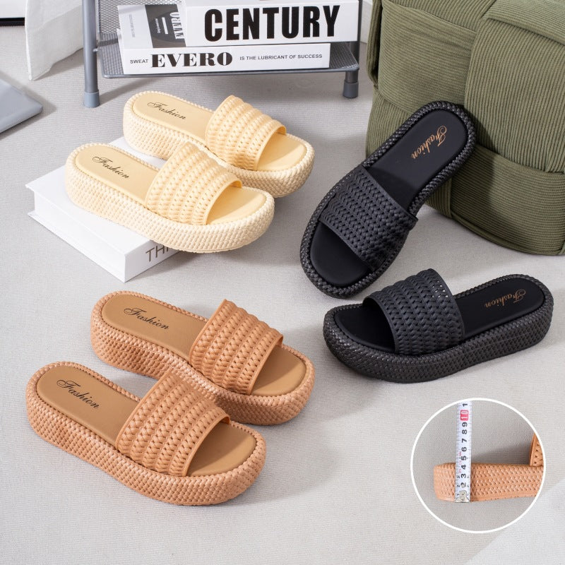 Espadrille Sandalen mit Plateau