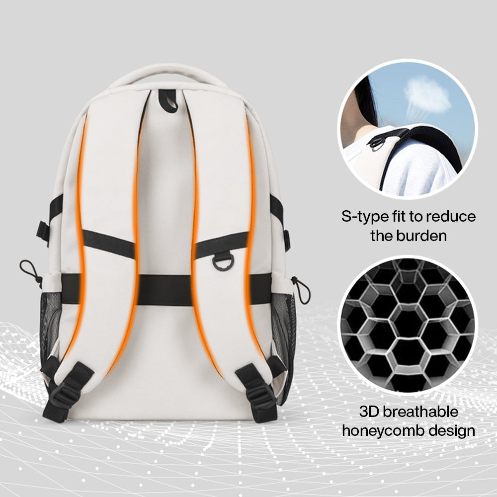 Computer-Rucksack 15 Zoll in Schwarz – Bild 7 | LuxeStyle