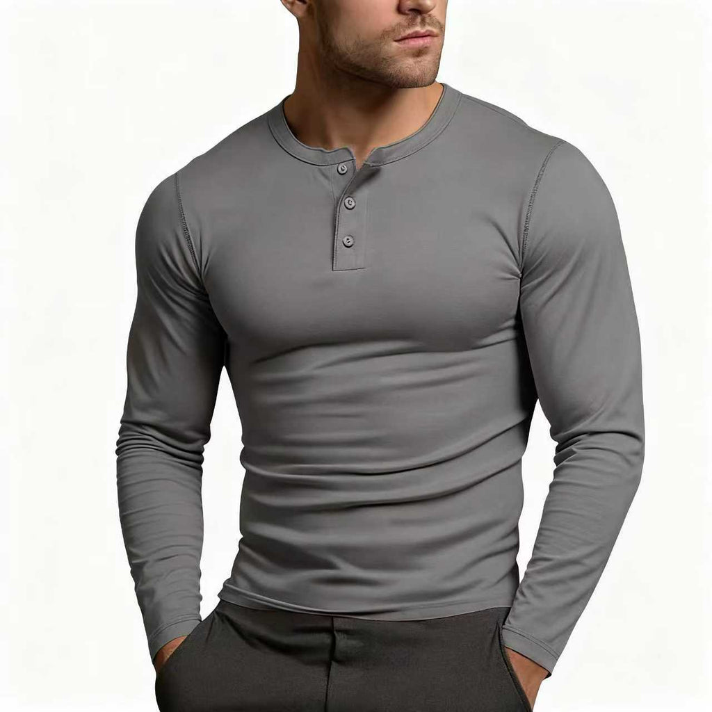 Herren Langarmshirt Europäisch/Amerikanisch