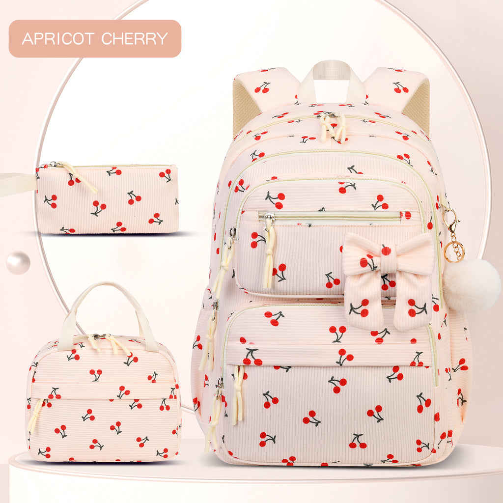 Corduroy-Rucksack-Set