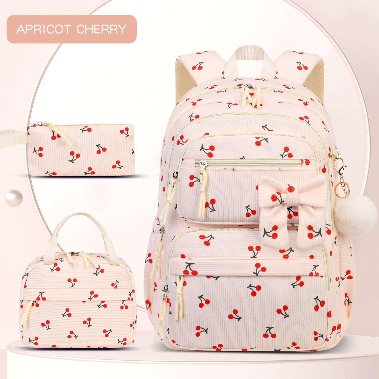 Corduroy-Rucksack-Set