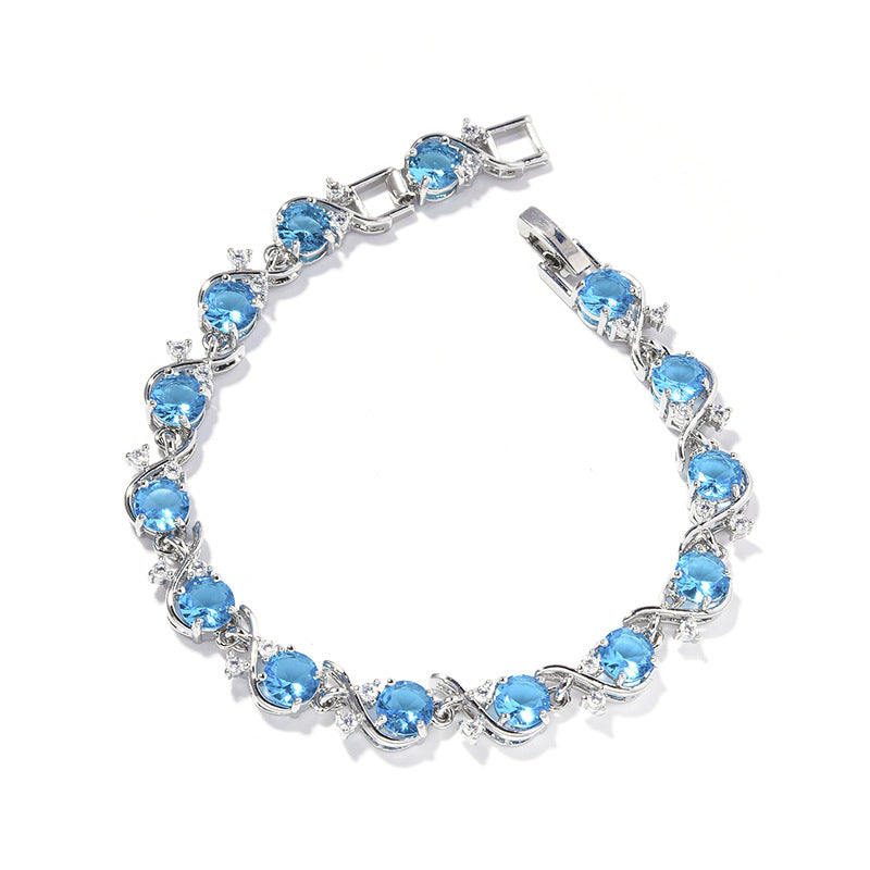 Damen Armband mit Zirkonia, rund – Bild 16 | LuxeStyle