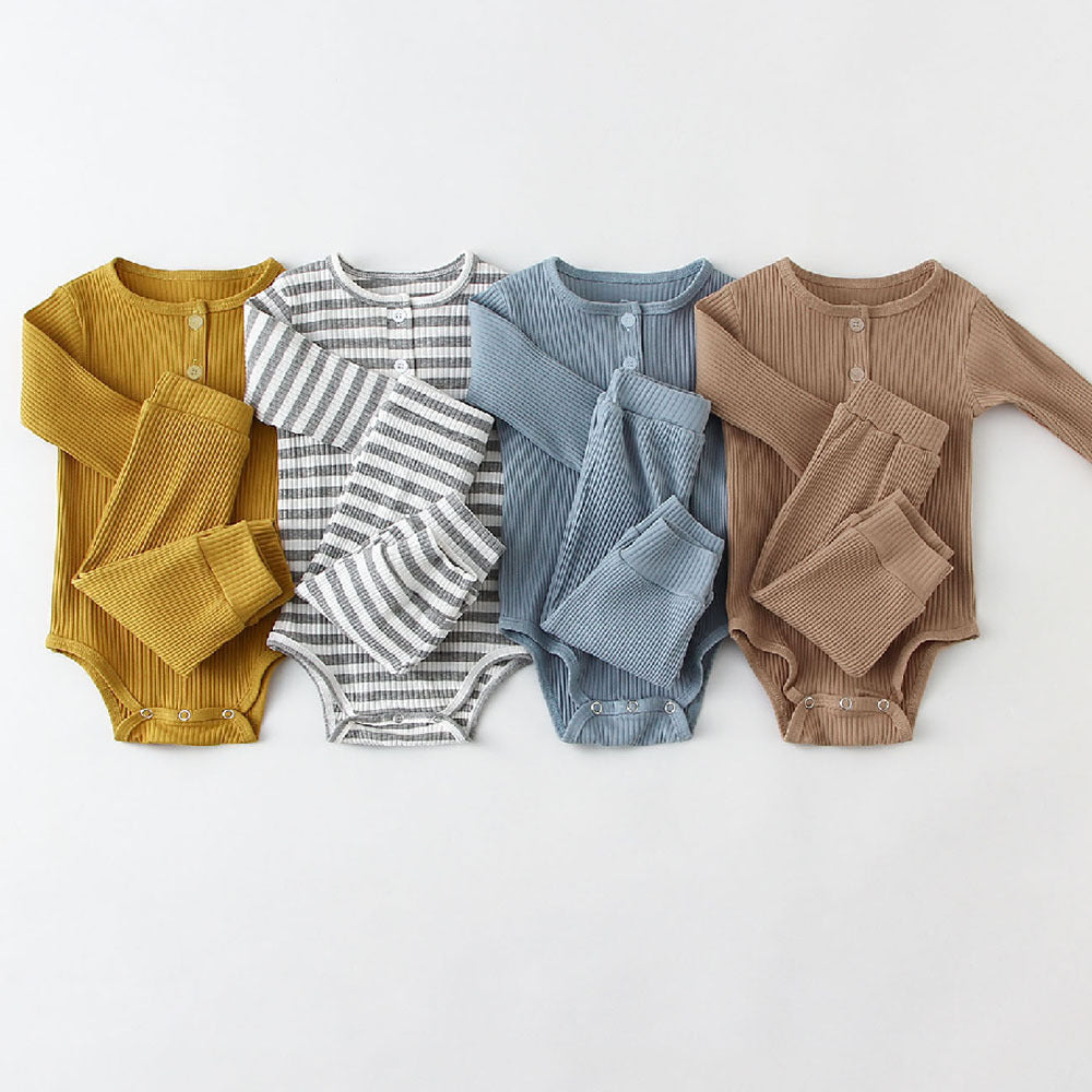 Corduroy Baby Set Striped 2-Teilig | LuxeStyle