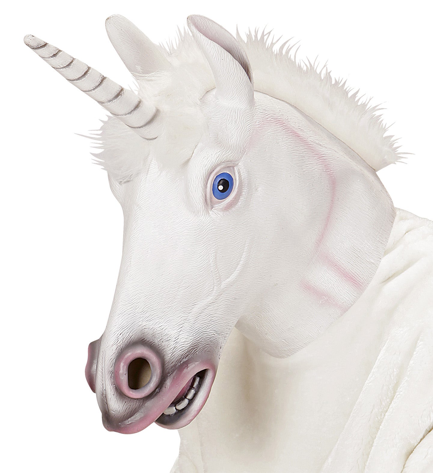 Maske Einhorn weiss