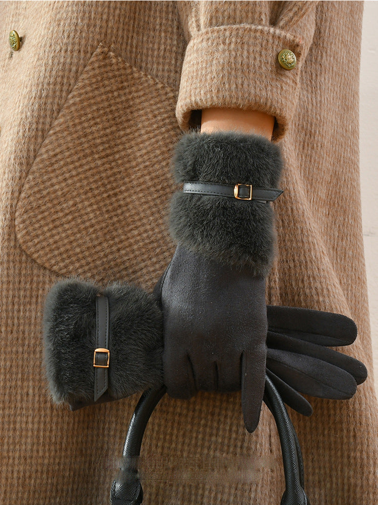 Warme Touchscreen-Handschuhe mit Fleecefutter