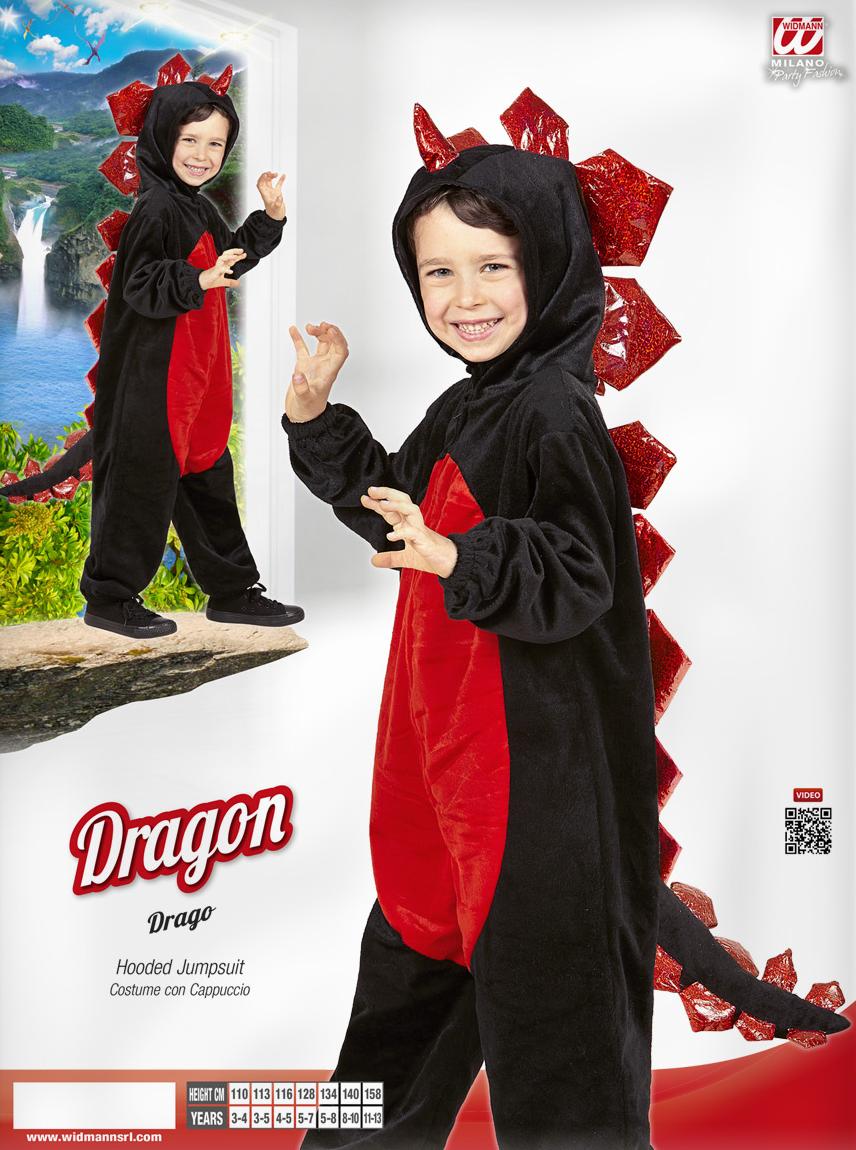 Drachen Kinderkostüm · Gr. 128cm