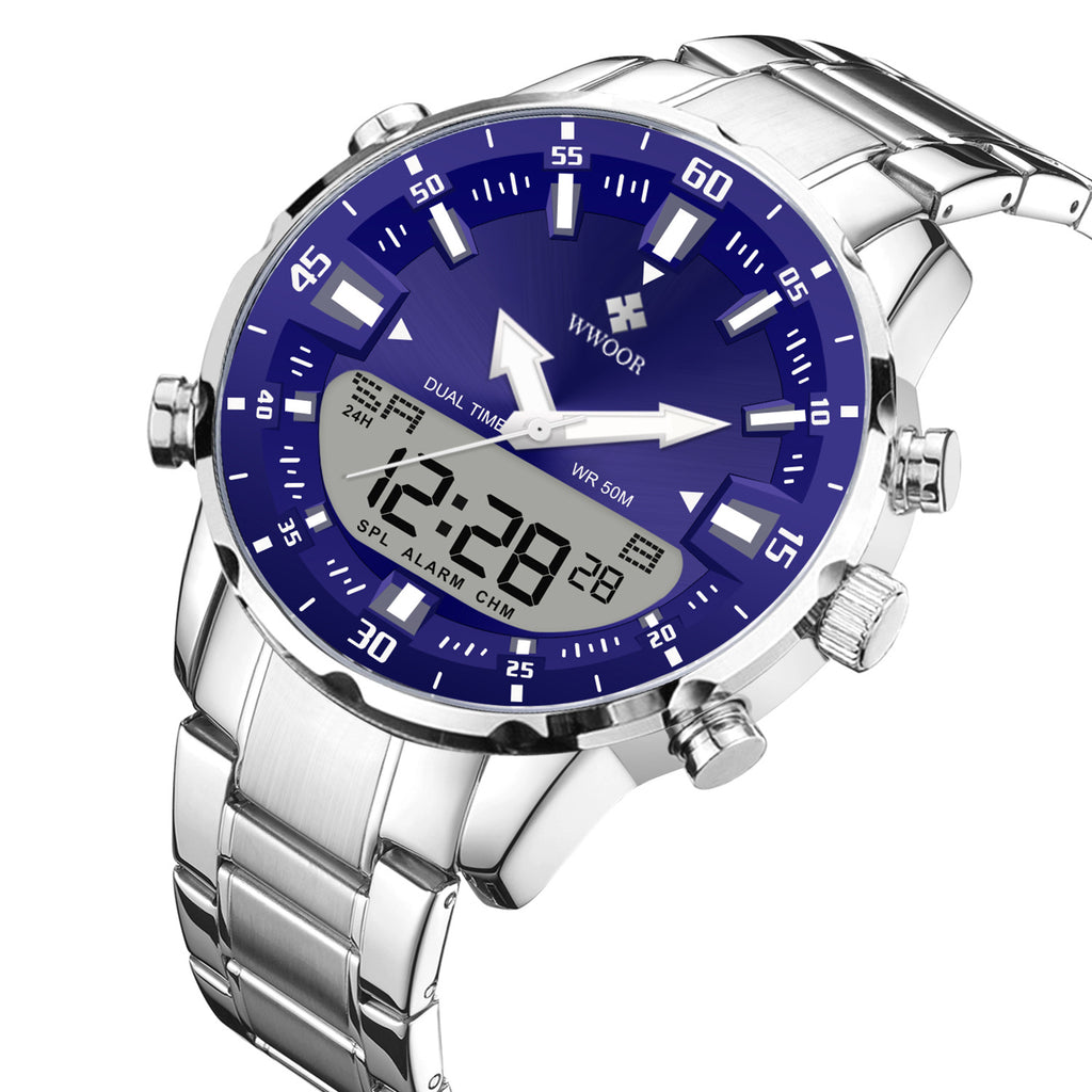 Stylische Herren-Armbanduhr mit Leuchtzifferblatt
