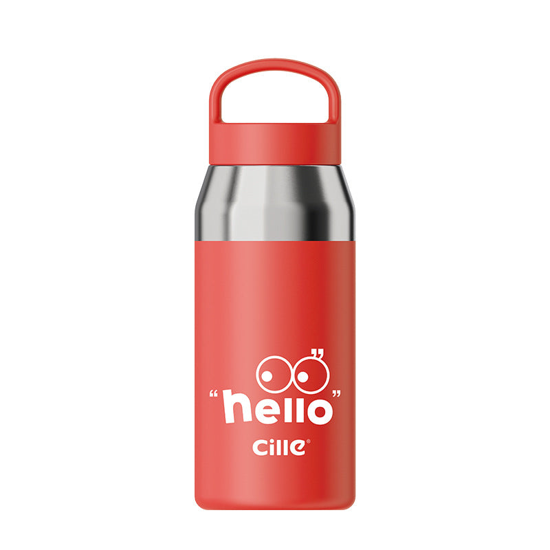Mini-Trinkflasche aus Edelstahl, 220 ml