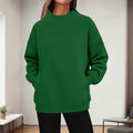 Damen Rollkragen Hoodie mit 3D-Effekt – Bild 4 | LuxeStyle