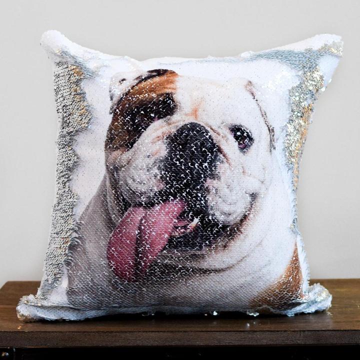 Personalisiertes Pailletten-Kissen mit Foto – Bild 7 | LuxeStyle