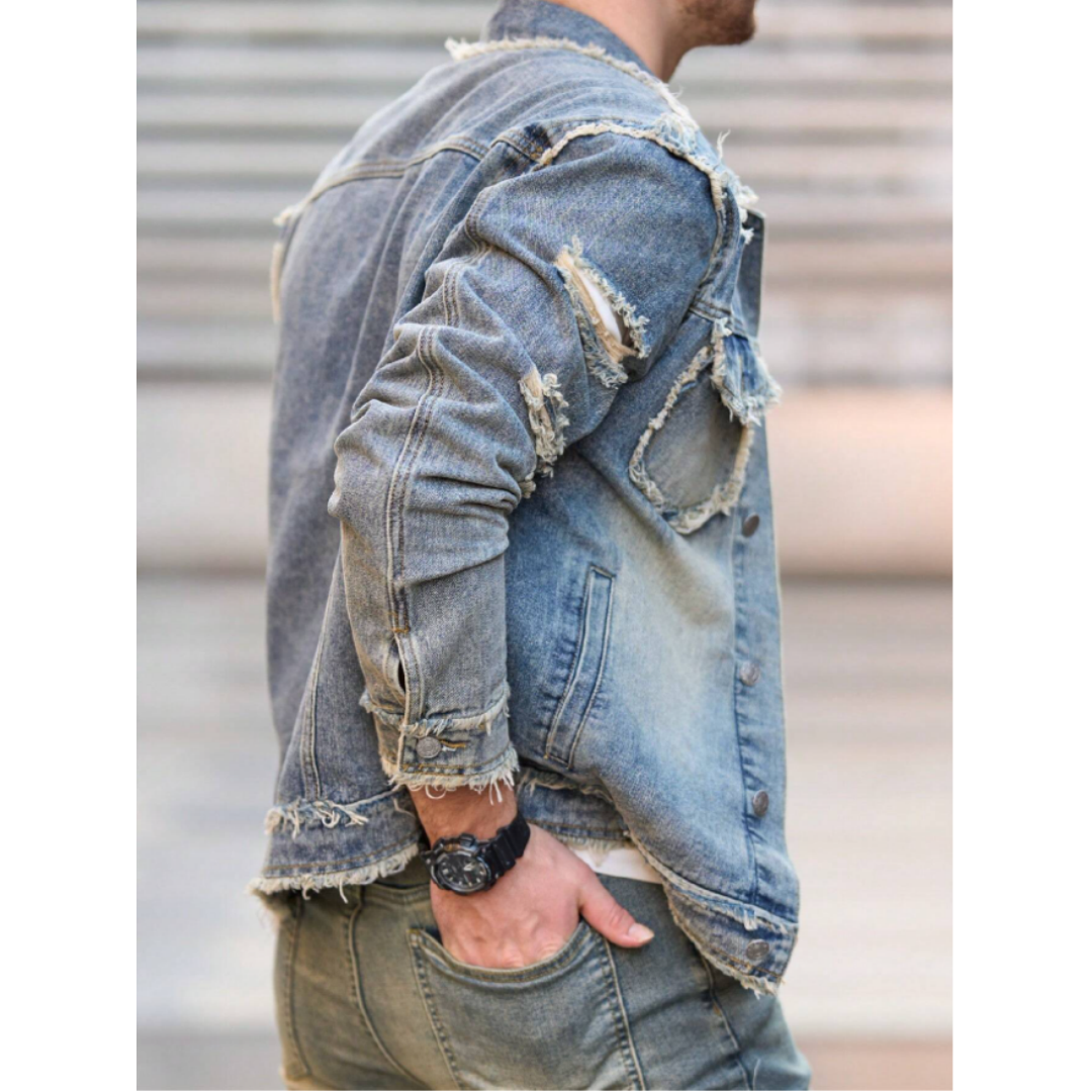 Gut sitzende Jeansjacke für Herren – Ansicht 6
